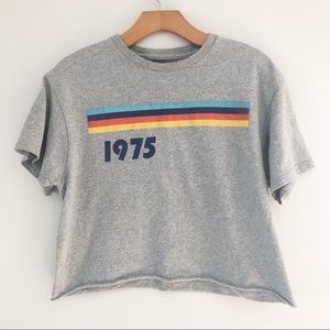 Freeze 1975 Graphic Tee Heather Gray Womens S